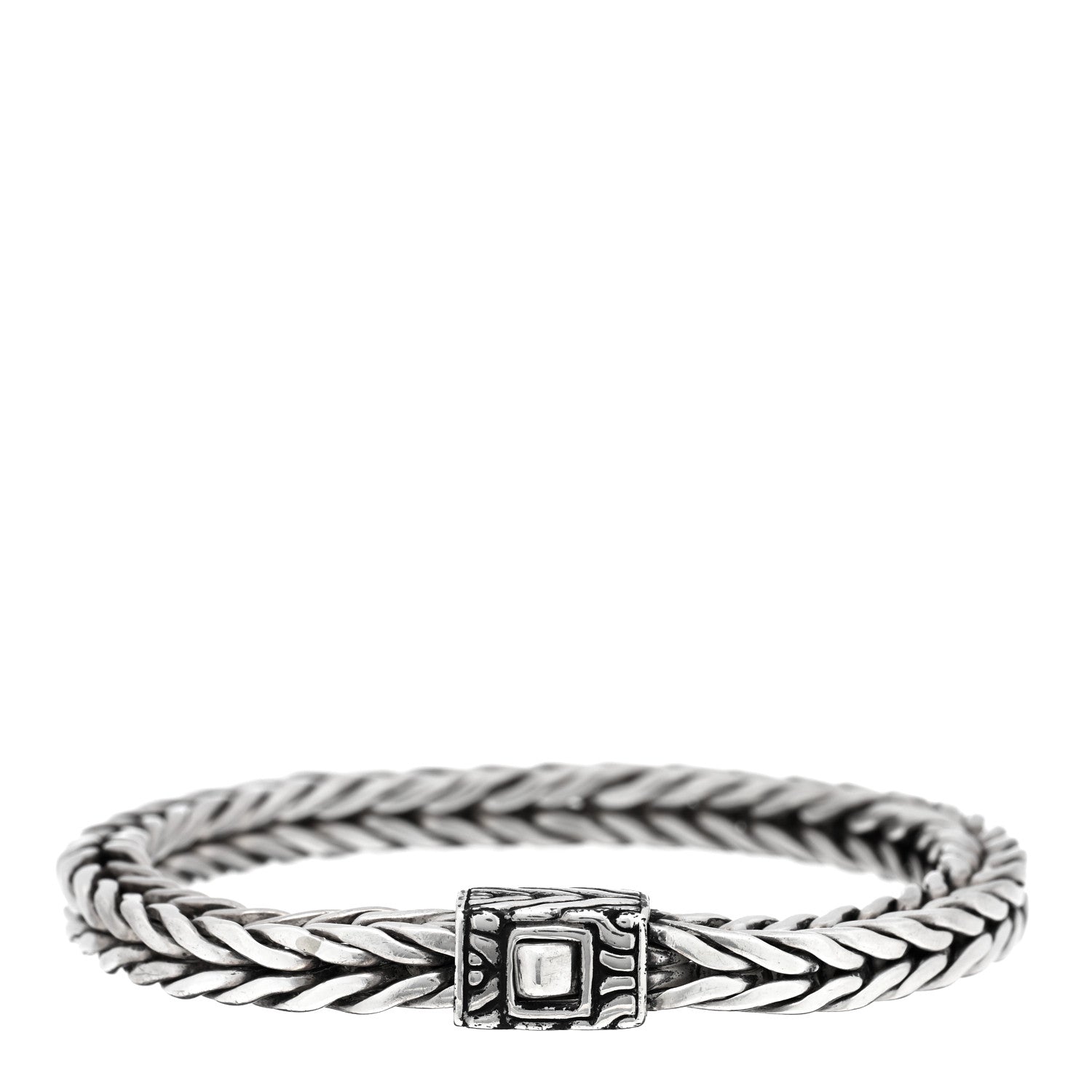 John Hardy Sterling Silver 6.5mm Square Classic Chain Bracelet 2 of 3