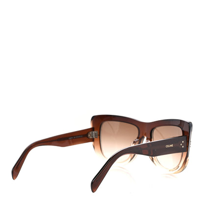 Celine Acetate Square Sunglasses CL40157U Brown 4 of 8