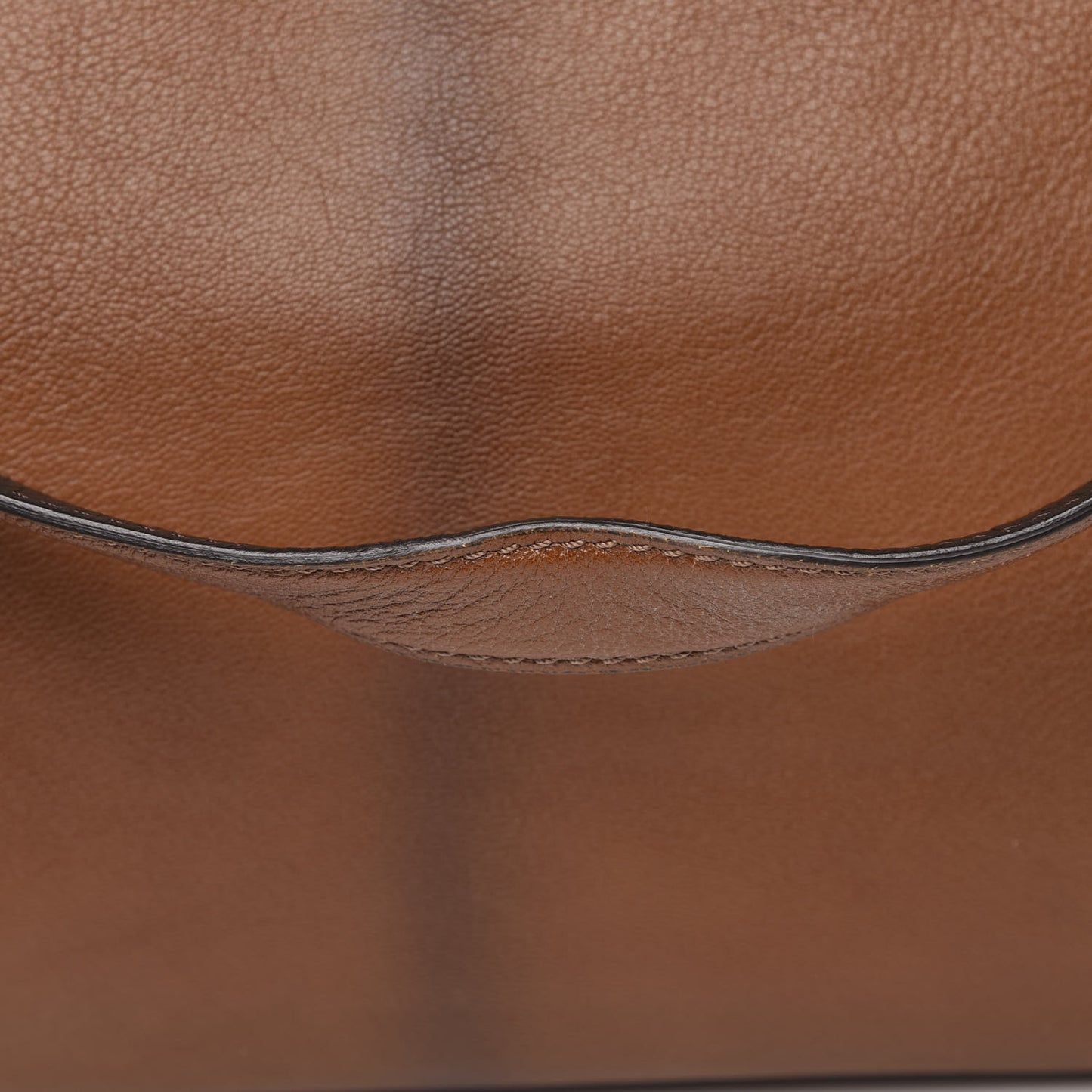 Goatskin Zucca Large Peekaboo Iconic Satchel Cuoio Tobacco Moro