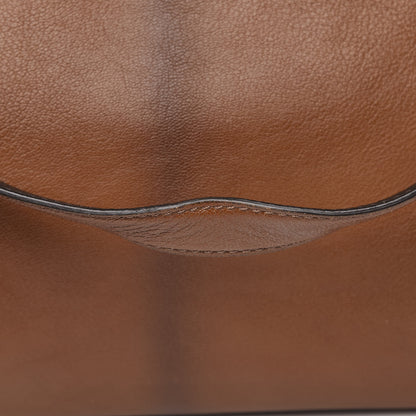 Fendi Goatskin Zucca Large Peekaboo Iconic Satchel Cuoio Tobacco Moro 10 of 12