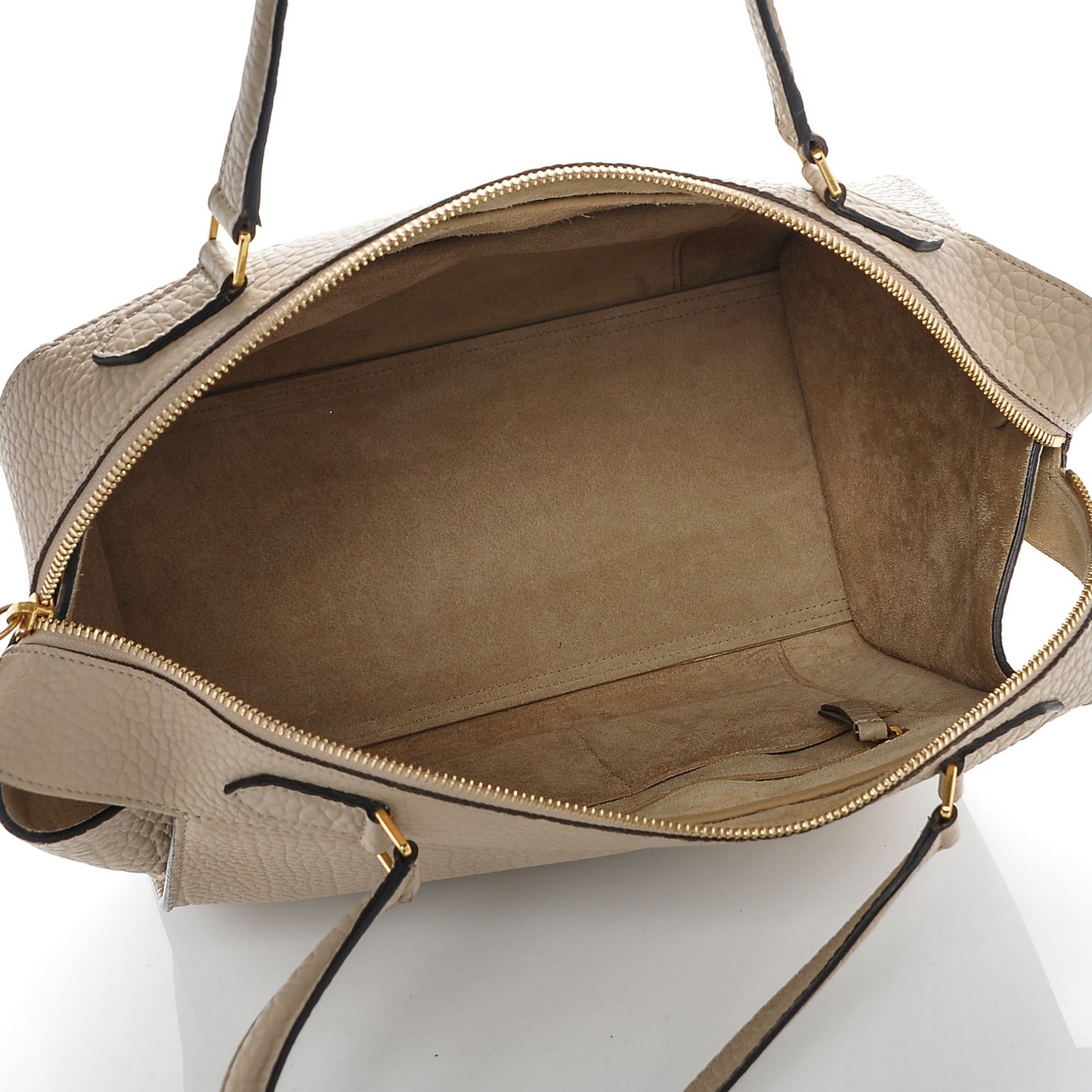 Bullhide Calfskin Small Ring Bag Dune