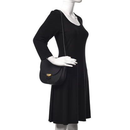 Celine Grained Calfskin Medium Trotteur Black 2 of 8