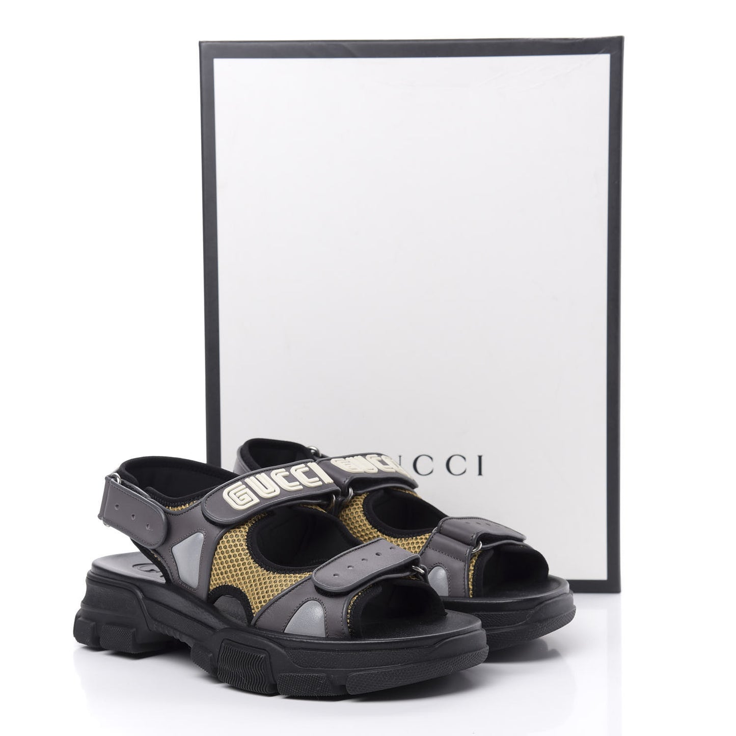 X SEGA Nappa Mesh Mens Aguru Sandals 8 Loess Black
