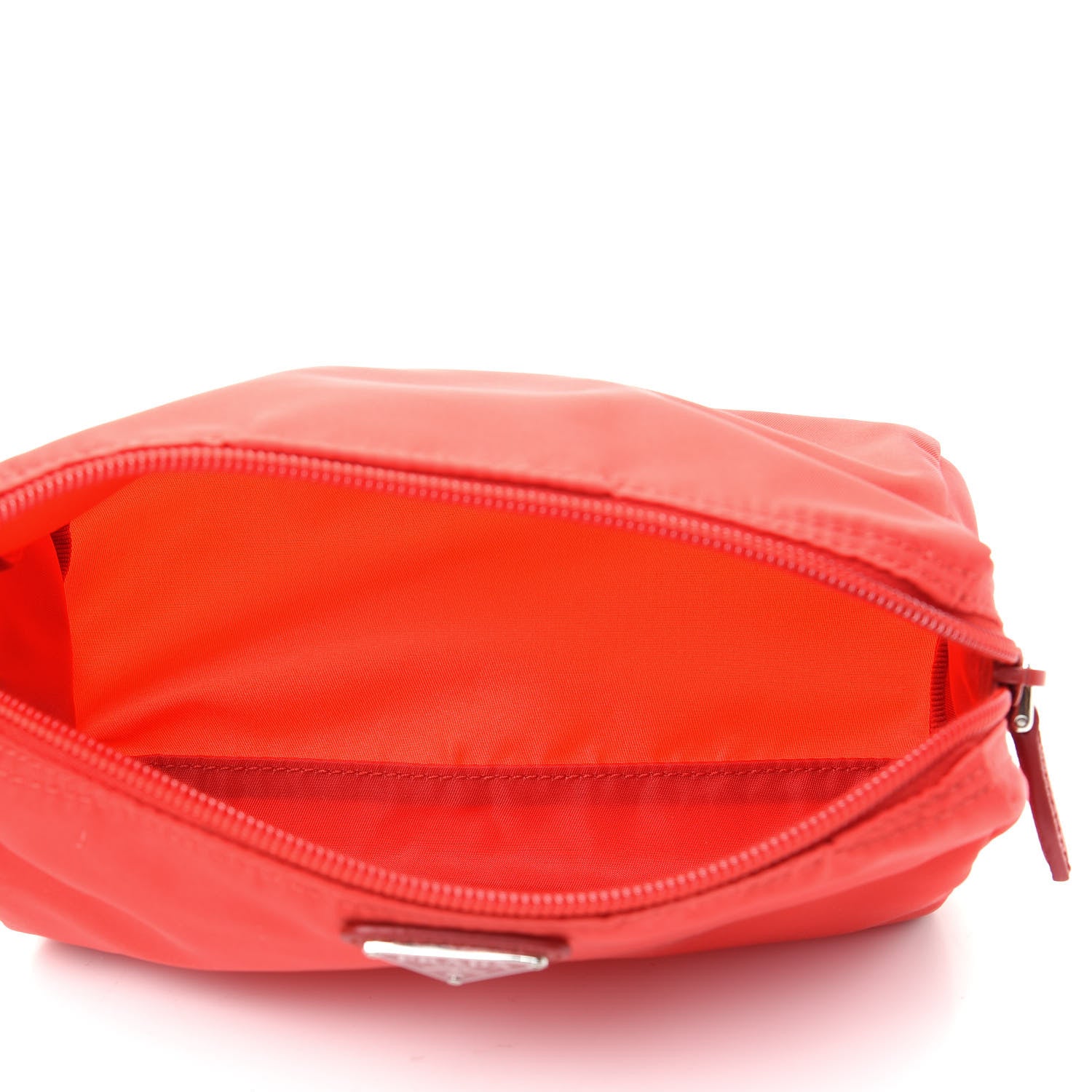 Prada Tessuto Nylon Vela Cosmetic Pouch Rosso 5 of 8