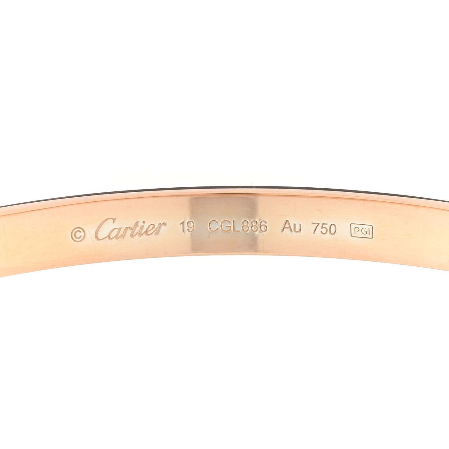 18K Pink Gold LOVE Bracelet 19