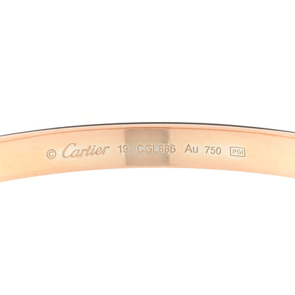 Cartier 18K Pink Gold LOVE Bracelet 19 3 of 4