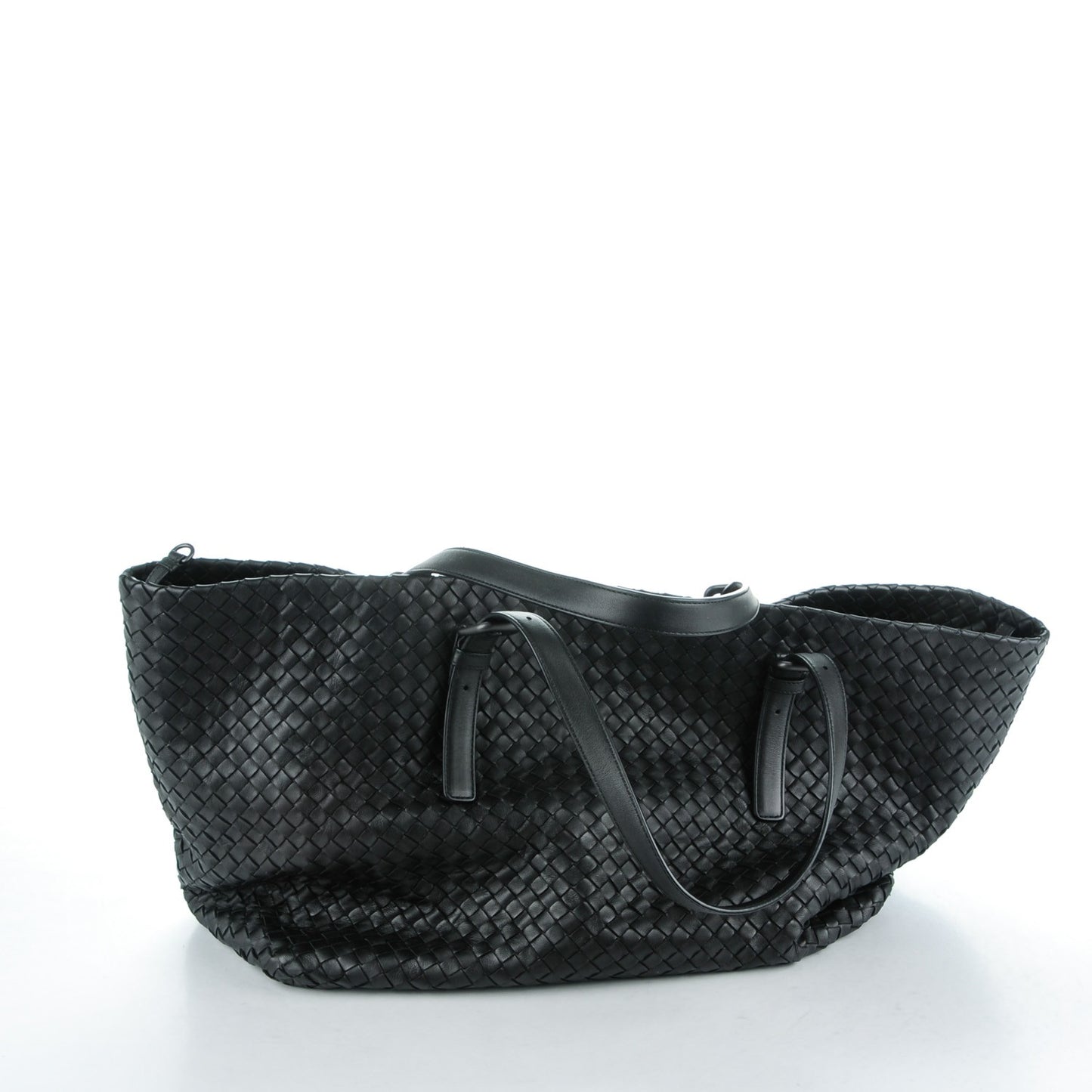 Nappa Intrecciato Large Seamless Tote Nero Black