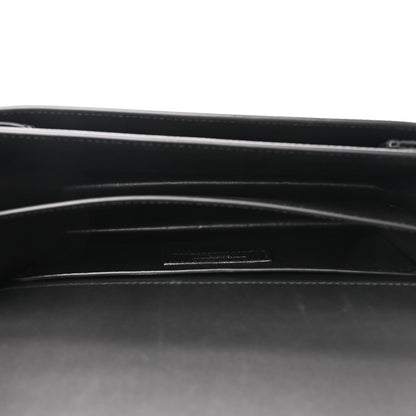 Saint Laurent Coated Bark Calfskin Medium Monogram Sunset Black 5 of 9