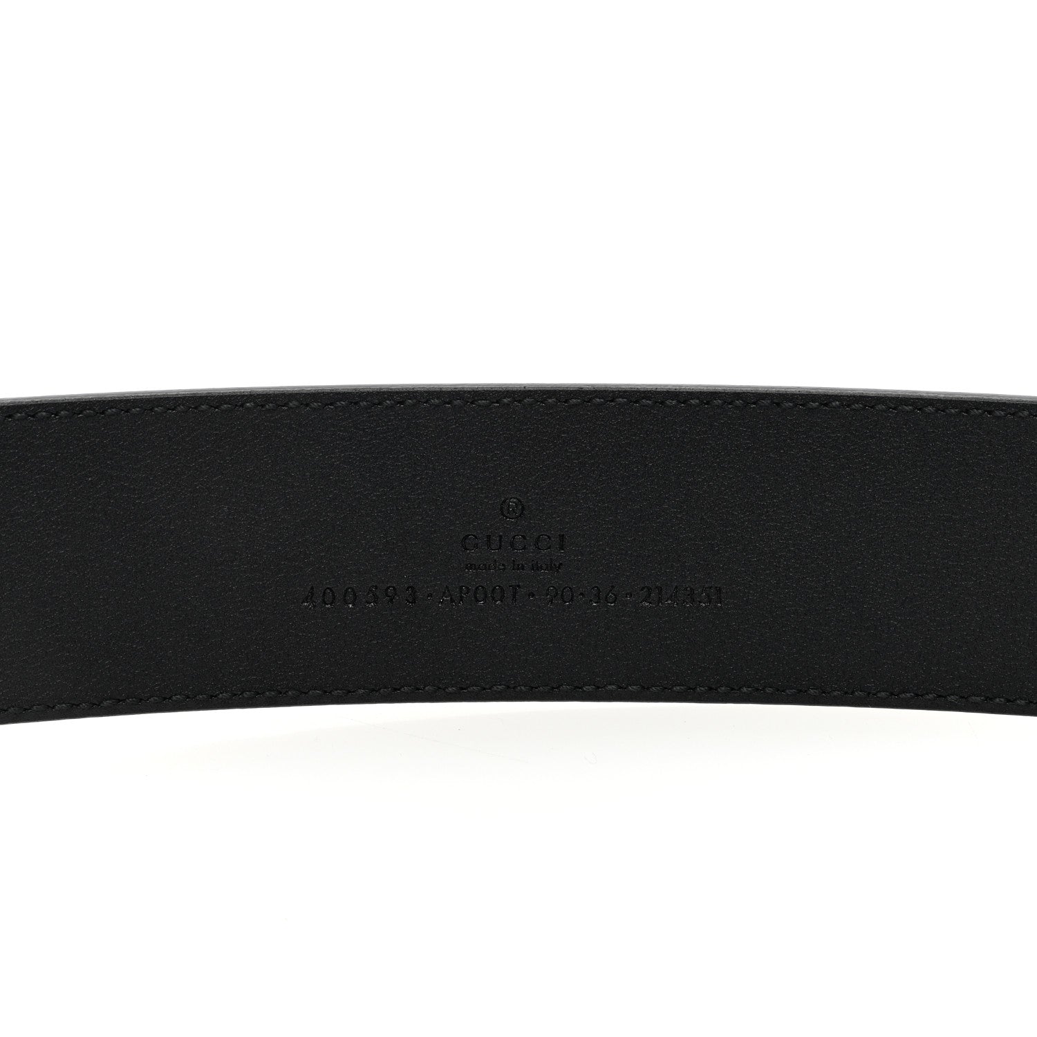 Gucci Calfskin Double G 40mm Belt 90 36 Black 3 of 6