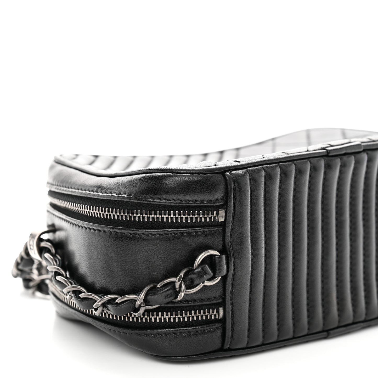 Lambskin Quilted Small Coco Boy Camera Bag Black