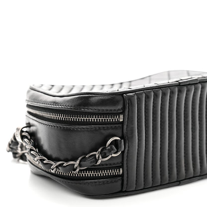 Chanel Lambskin Quilted Small Coco Boy Camera Bag Black 10 of 12