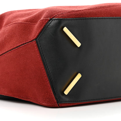 Loewe Suede Medium Puzzle Bag Red 9 of 19