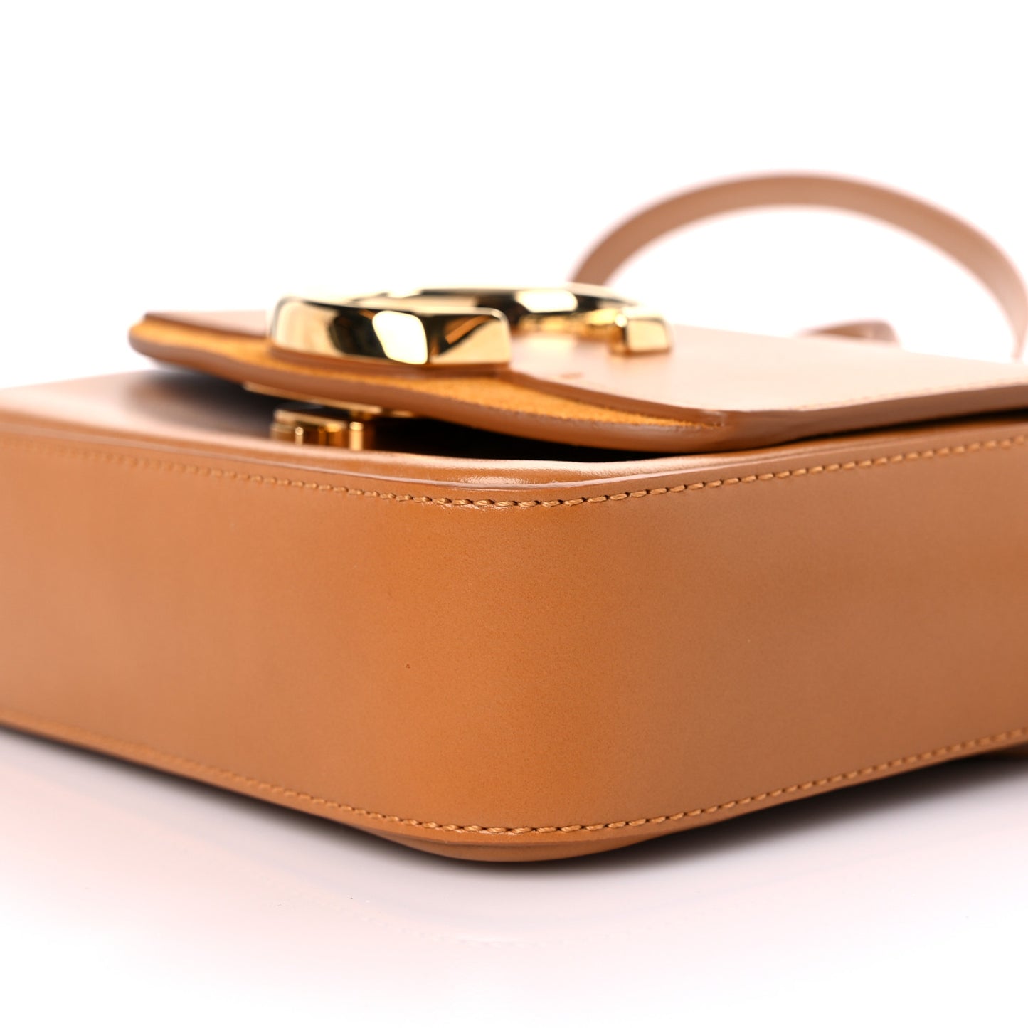 Calfskin Mini C Double Carry Autumnal Brown