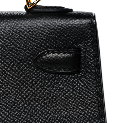 Hermes Epsom Mini Kelly Sellier 20 Black 9 of 32