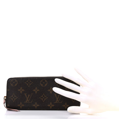 Louis Vuitton Monogram Clemence Wallet Rose Ballerine 2 of 14