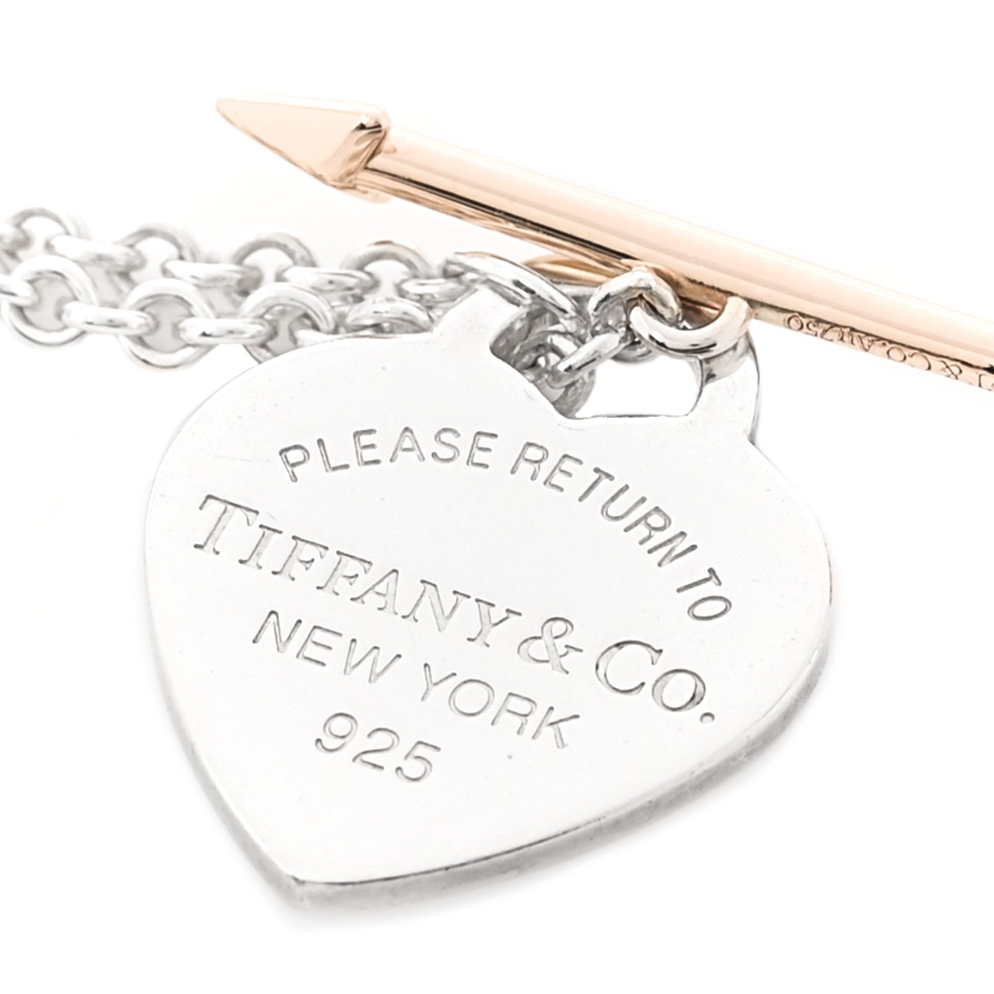 Sterling Silver 18K Rose Gold Return to Tiffany Lovestruck Bracelet