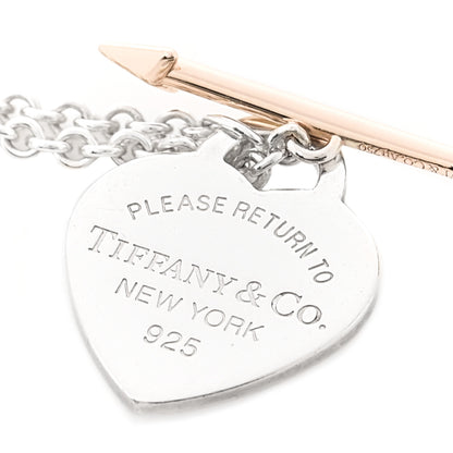 Tiffany Sterling Silver 18K Rose Gold Return to Tiffany Lovestruck Bracelet 3 of 3