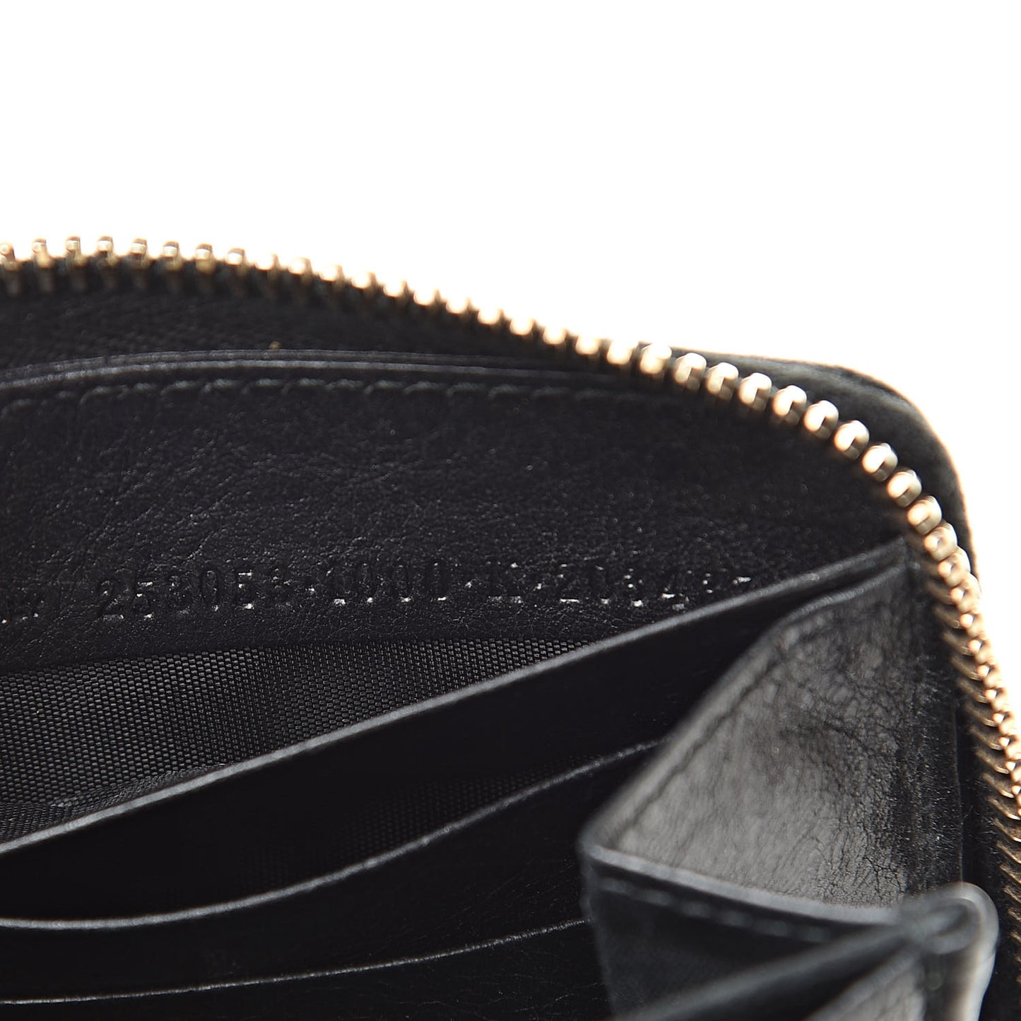 Agneau Giant 12 Rose Gold Hardware Continental Zip Around Wallet Black