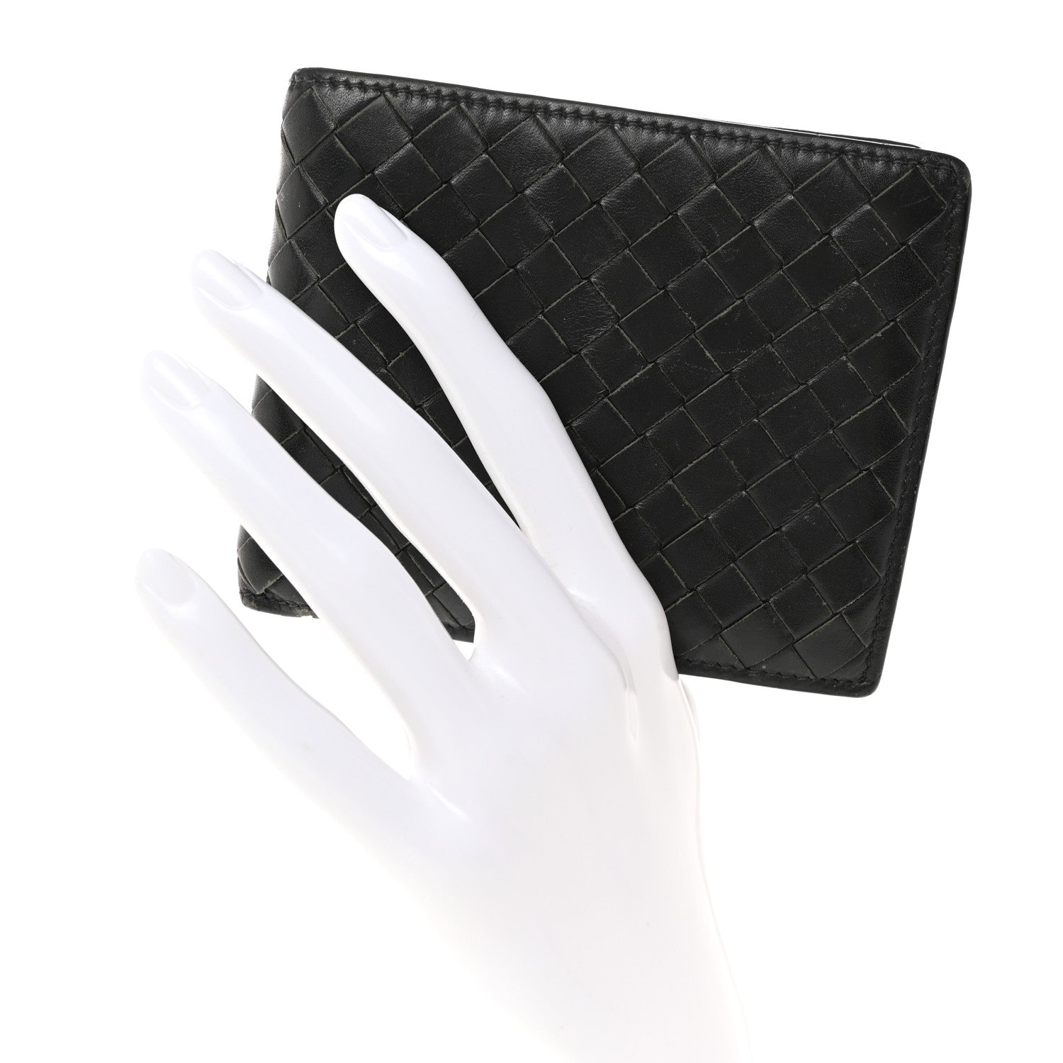 Bottega Veneta Nappa Intrecciato Bi-Fold Wallet Black 2 of 13