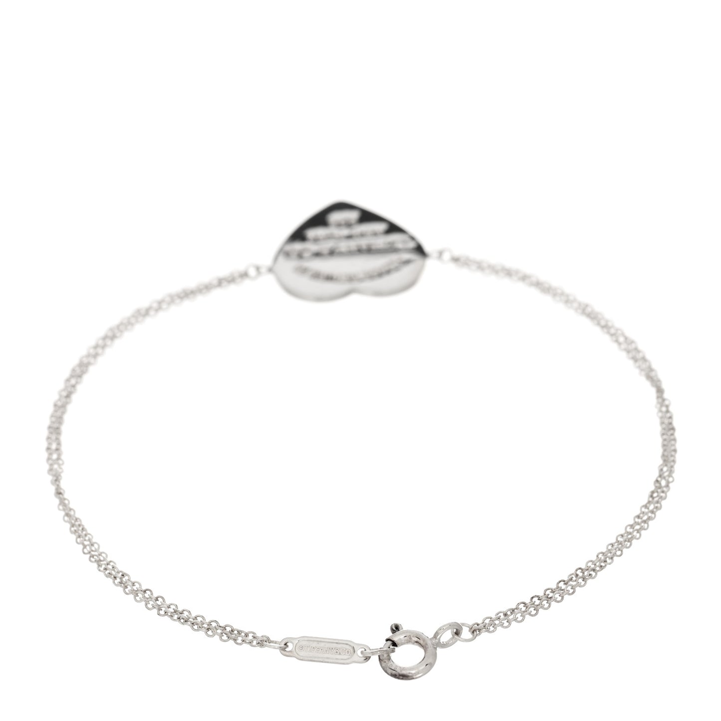 Sterling Silver Return To Tiffany Heart Tag Chain Bracelet