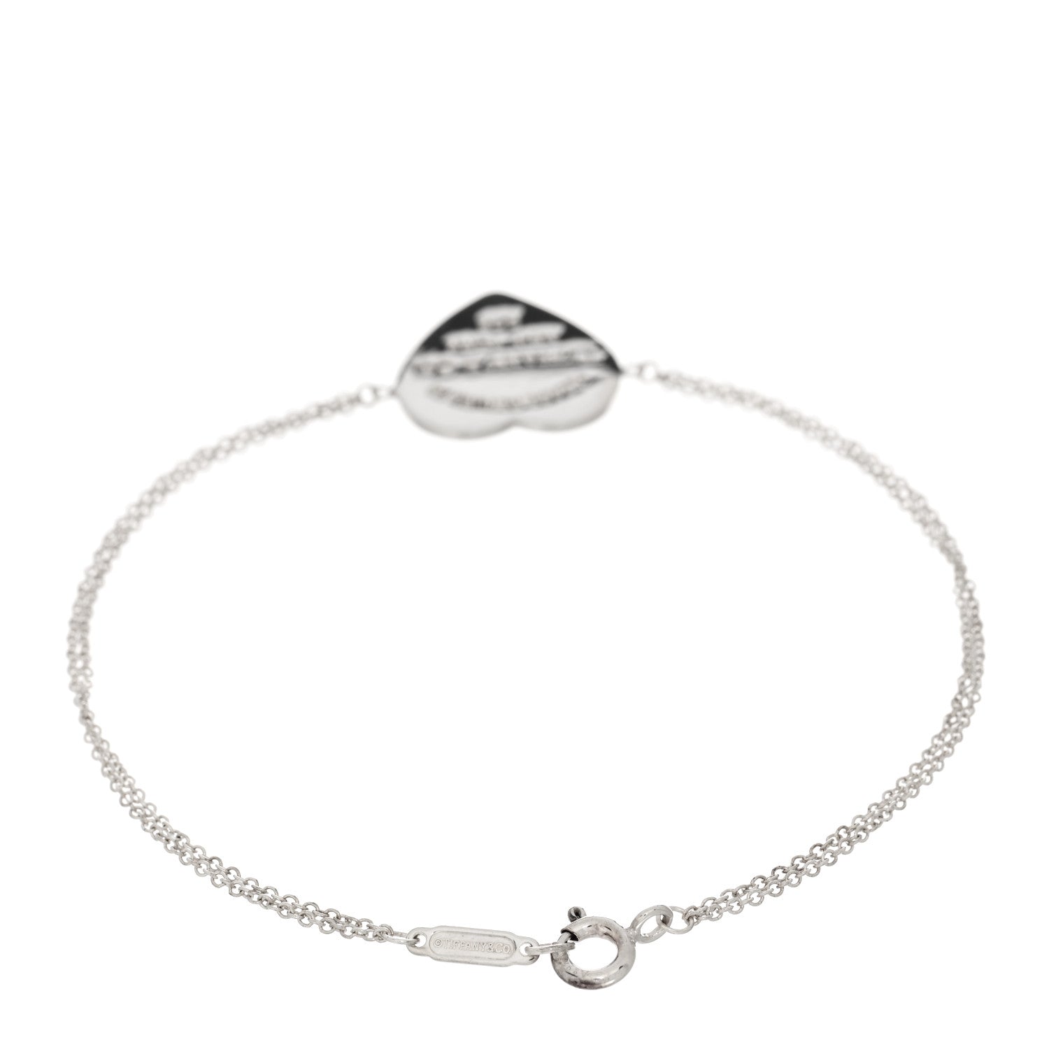 Tiffany Sterling Silver Return To Tiffany Heart Tag Chain Bracelet 2 of 3