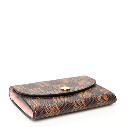 Louis Vuitton Damier Ebene Rosalie Coin Purse Rose Ballerine 4 of 7