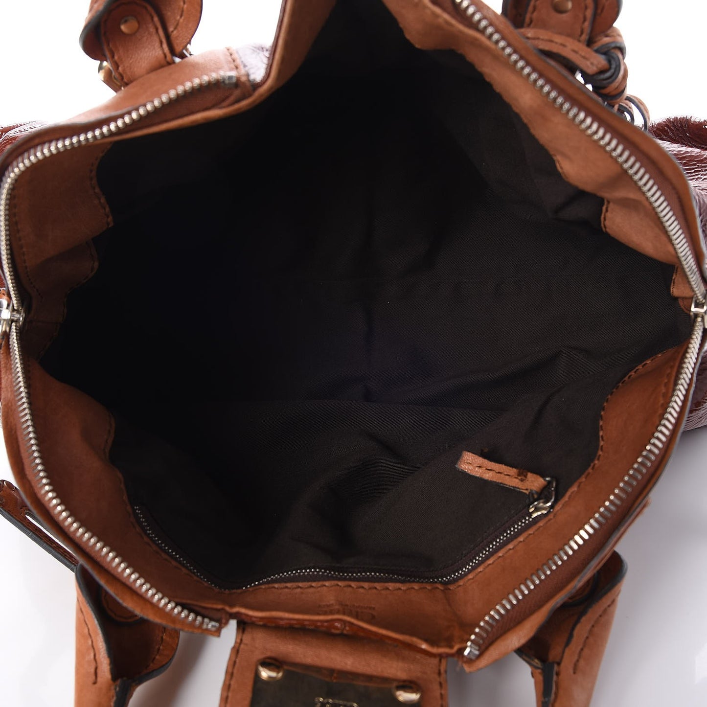 Patent Paddington Tote Brown