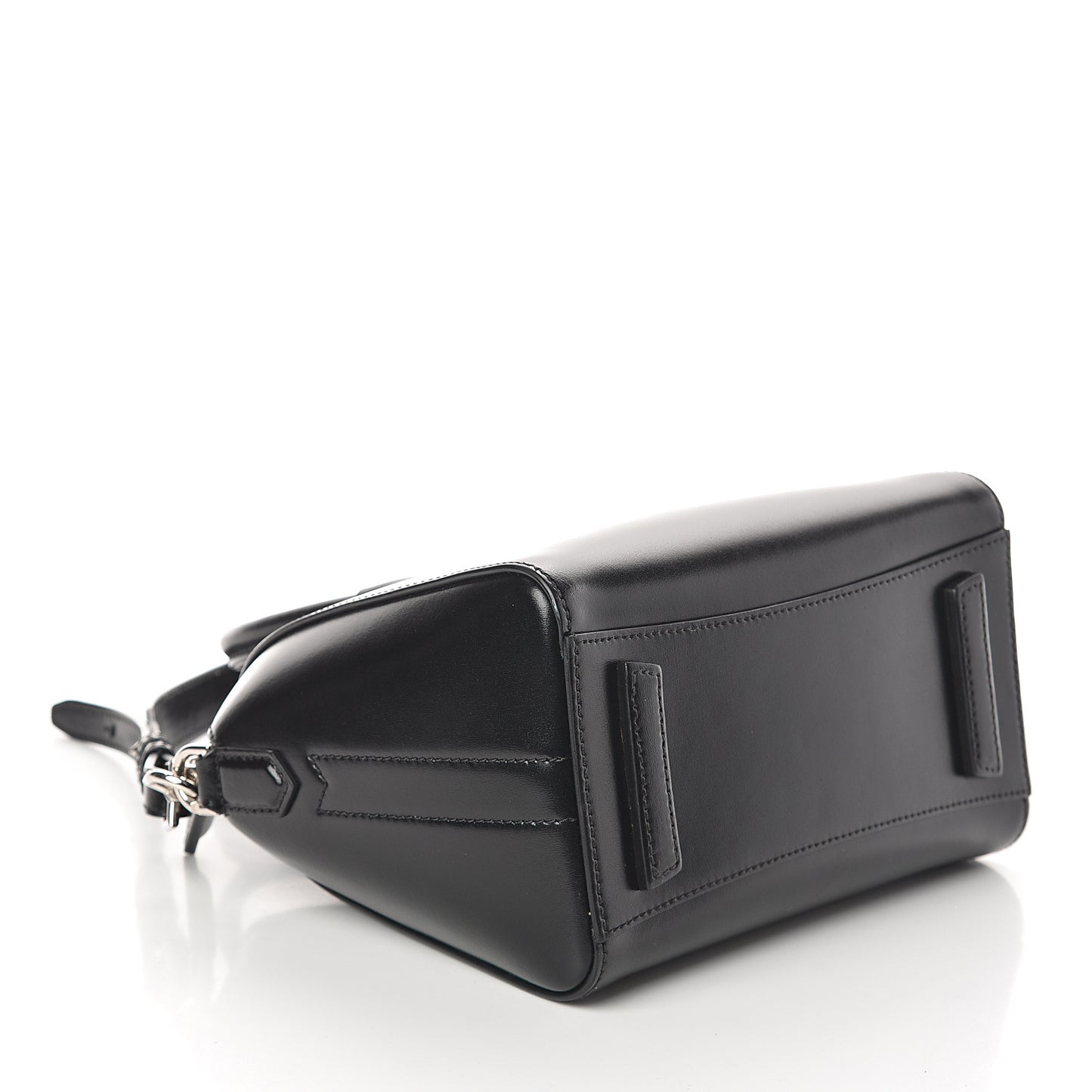 Shiny Lord Calfskin Mini Antigona Black