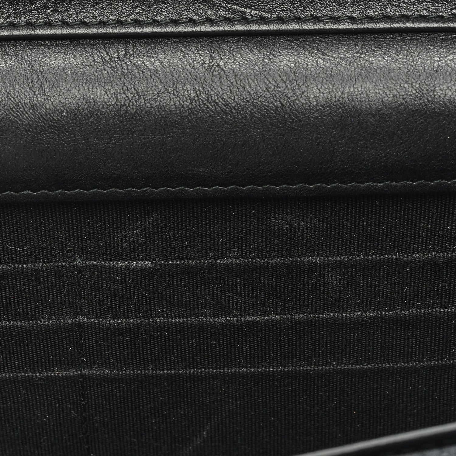 Chanel Crumpled Calfskin Quilted Wallet On Chain WOC So Black 11 of 12