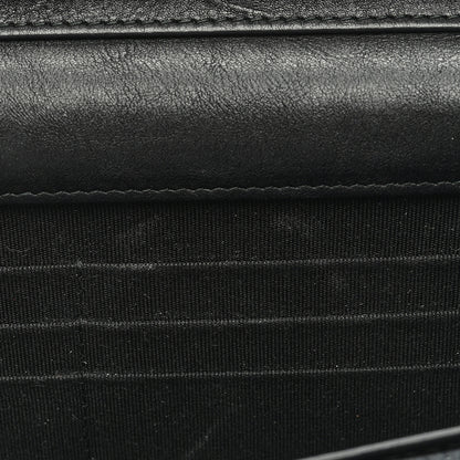 Chanel Crumpled Calfskin Quilted Wallet On Chain WOC So Black 11 of 12