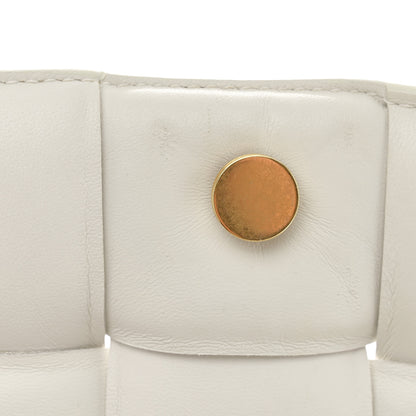 Bottega Veneta Lambskin Maxi Intreccio Padded Chain Cassette Crossbody Bag White 12 of 12