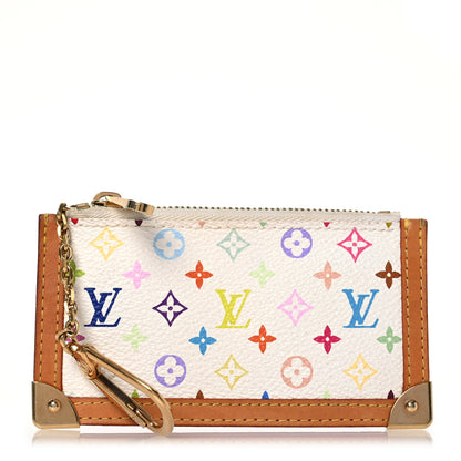 Louis Vuitton Monogram Multicolor Key Pouch White 1 of 10