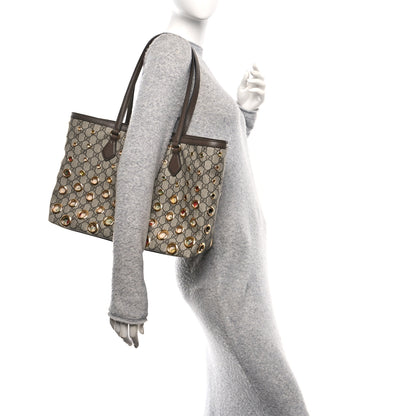 Gucci GG Supreme Eyelet Medium Ophidia Tote Bag 3 of 10