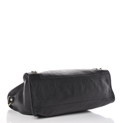 Balenciaga Chevre Gold Metallic Edge Hardware City Black 11 of 13