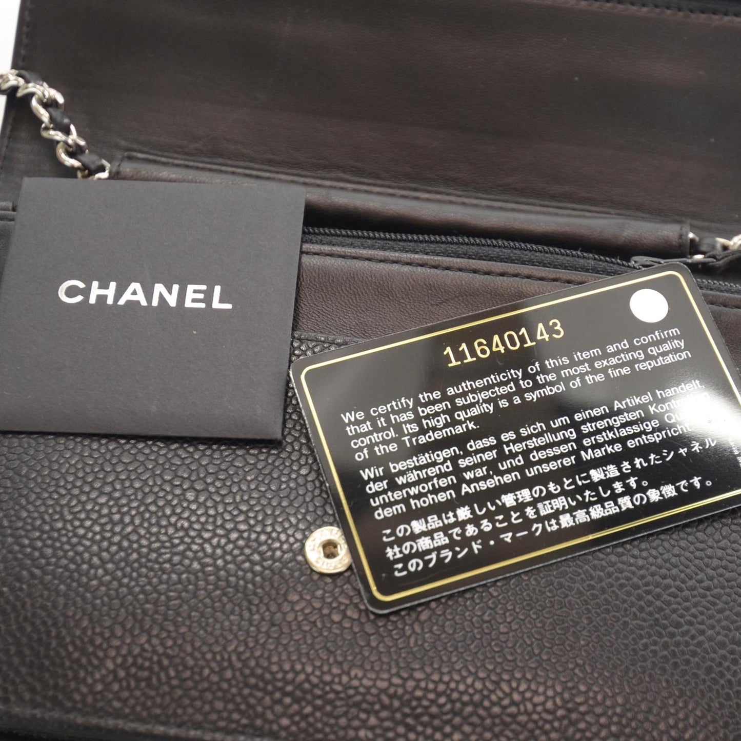 Caviar Wallet on Chain WOC Black