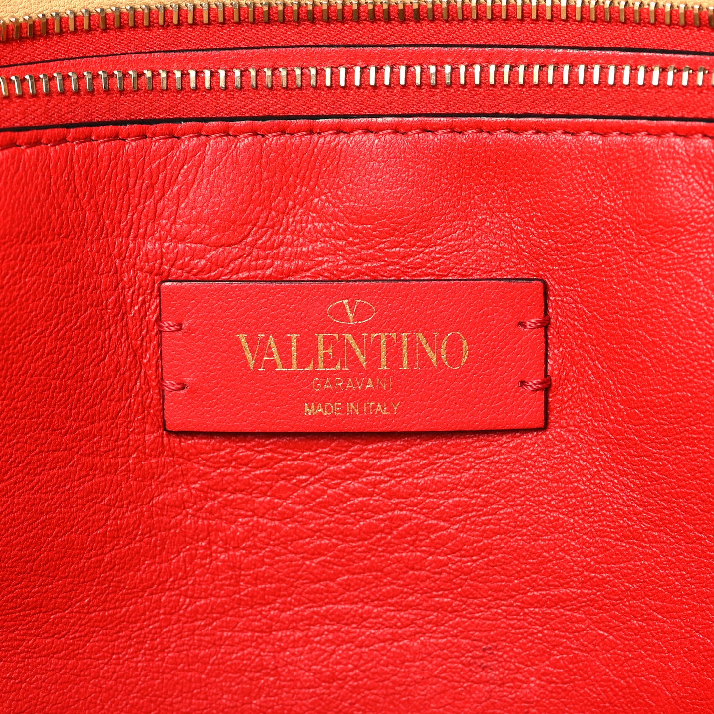 Canvas Nappa Leopard Print Rockstud Tote Brown