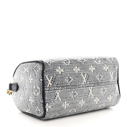 Louis Vuitton Monoglam Speedy Bandouliere 20 Blue 4 of 10