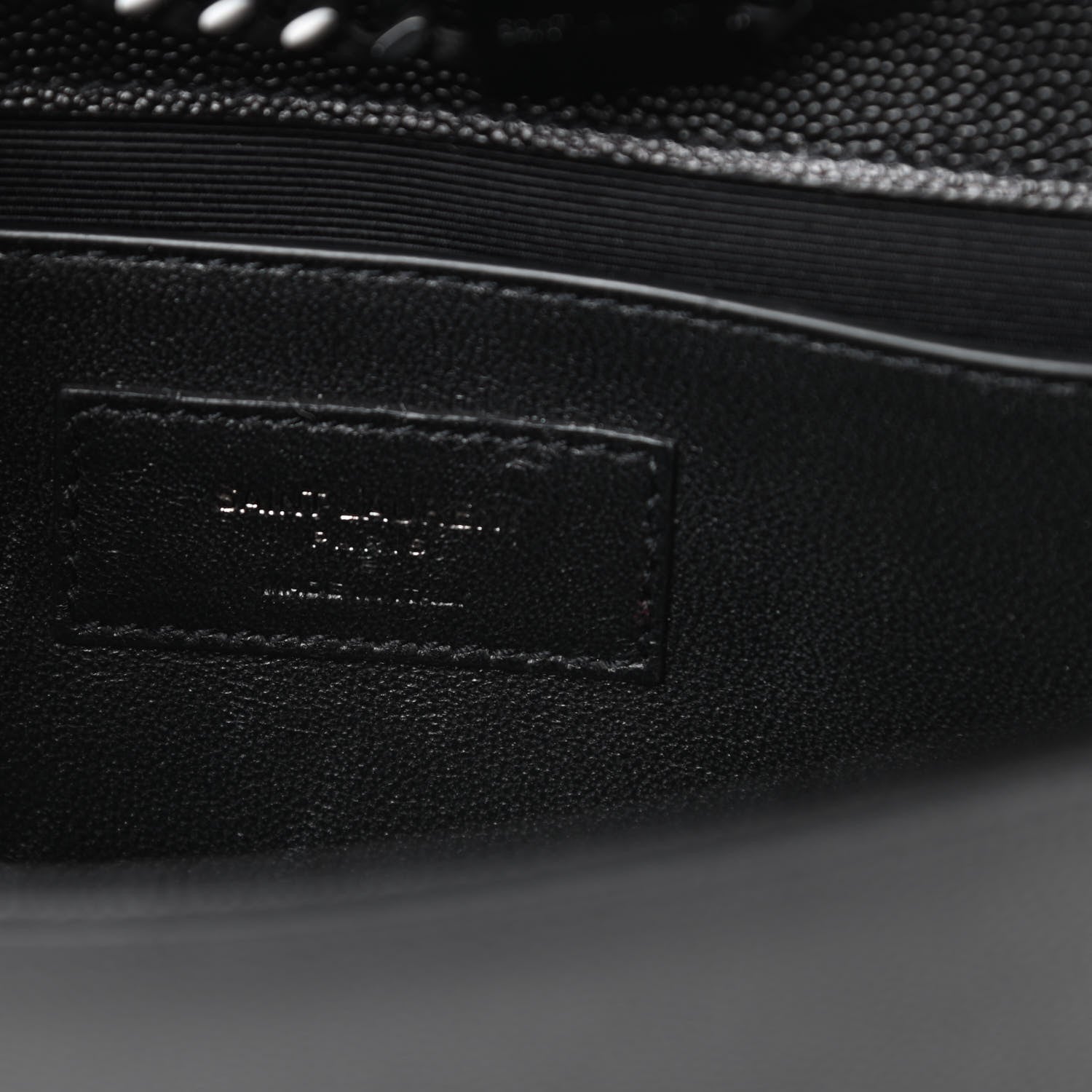 Saint Laurent Grain De Poudre Small Monogram Kate Satchel Black 6 of 10
