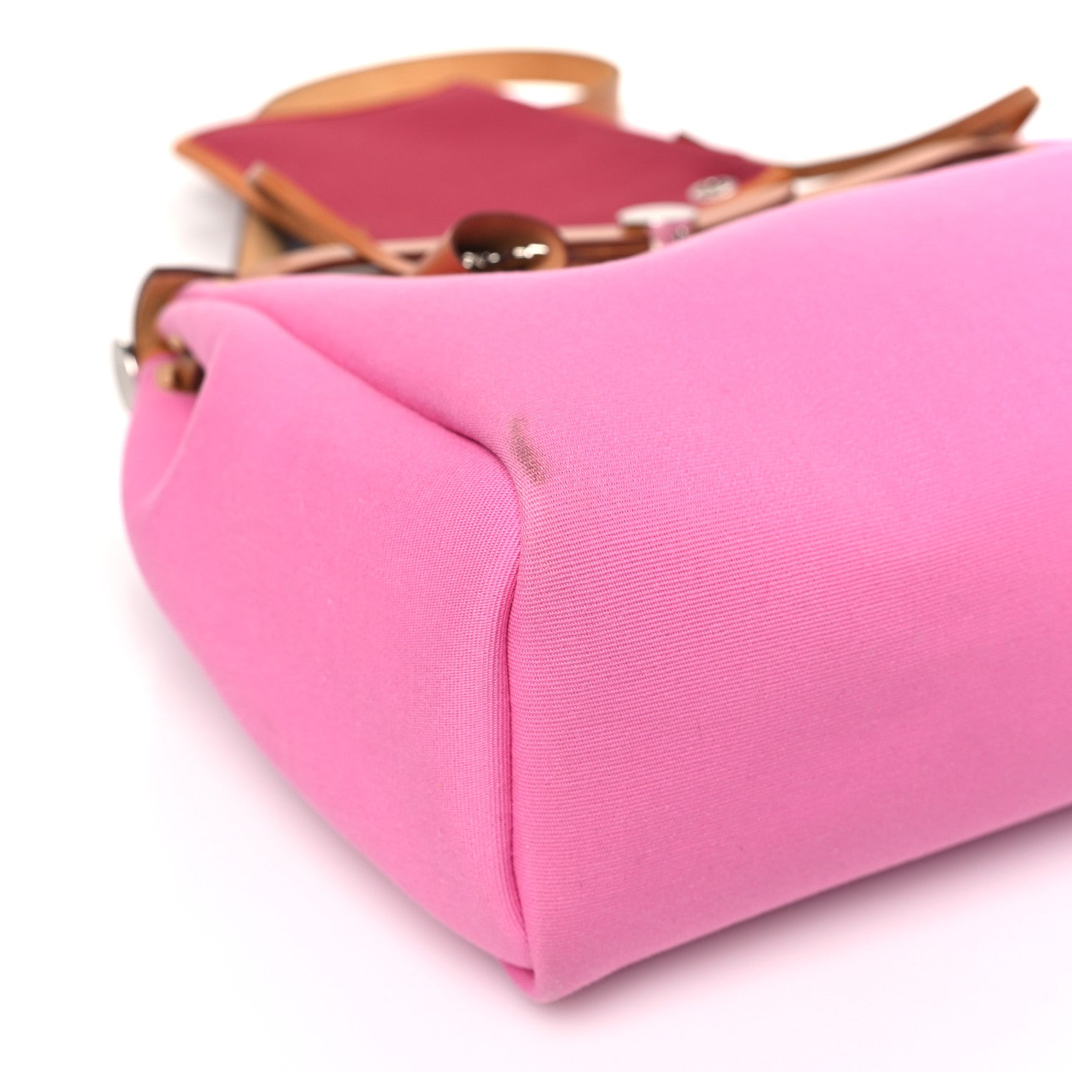 Hermes Toile Officier Vache Hunter Verso Herbag Zip PM 31 Bubblegum Rubis Naturel 9 of 11