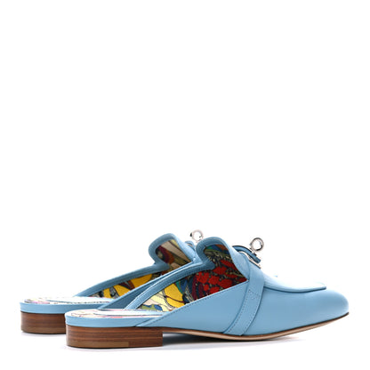 Hermes Calfskin Oz Mules 36 Ciel 4 of 16