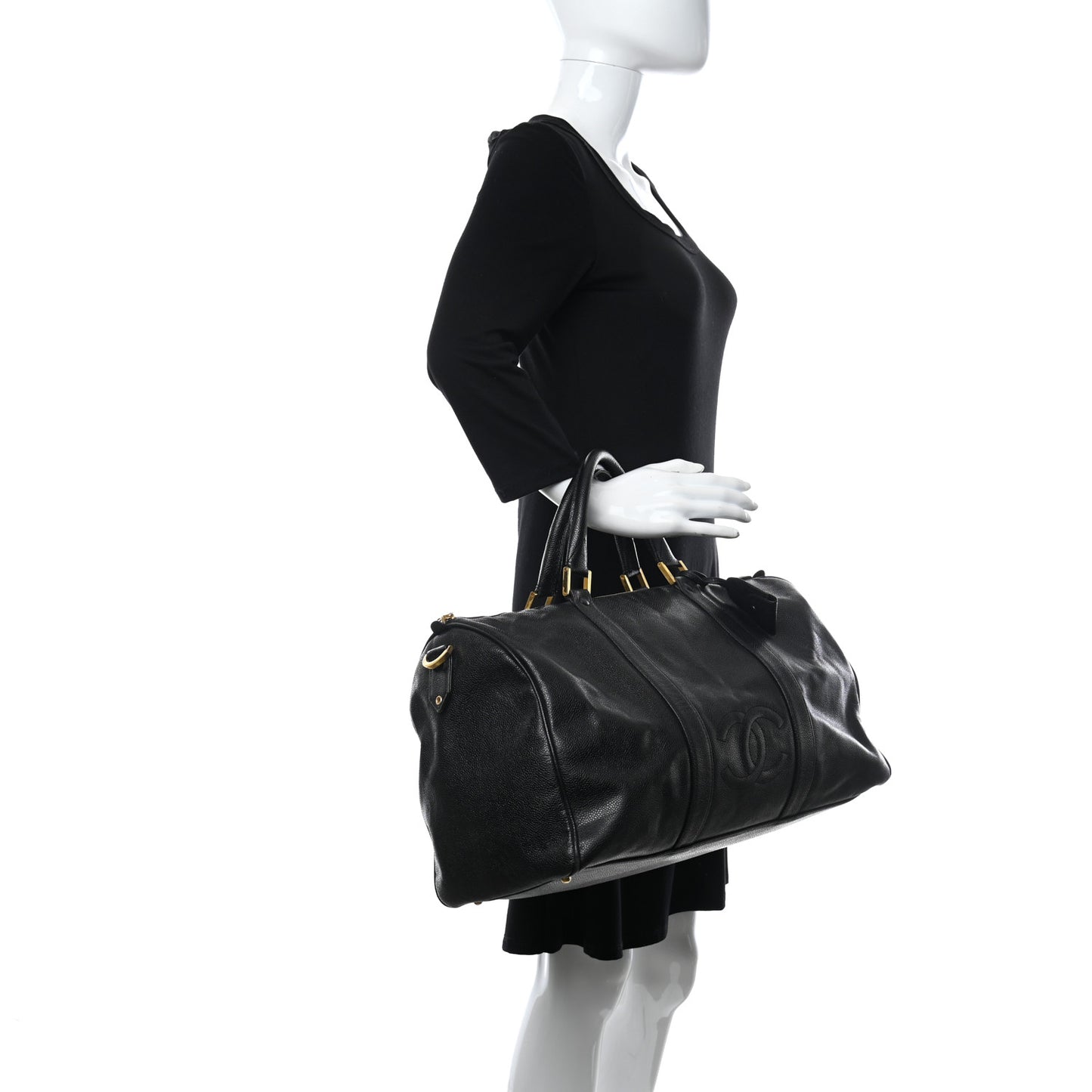 Caviar Timeless CC Duffel Bag Black