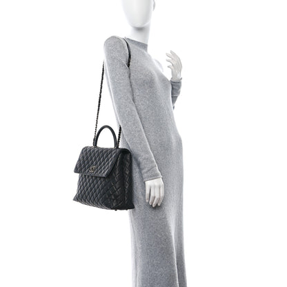Chanel Caviar Quilted Large Coco Handle Flap Black 2 of 10