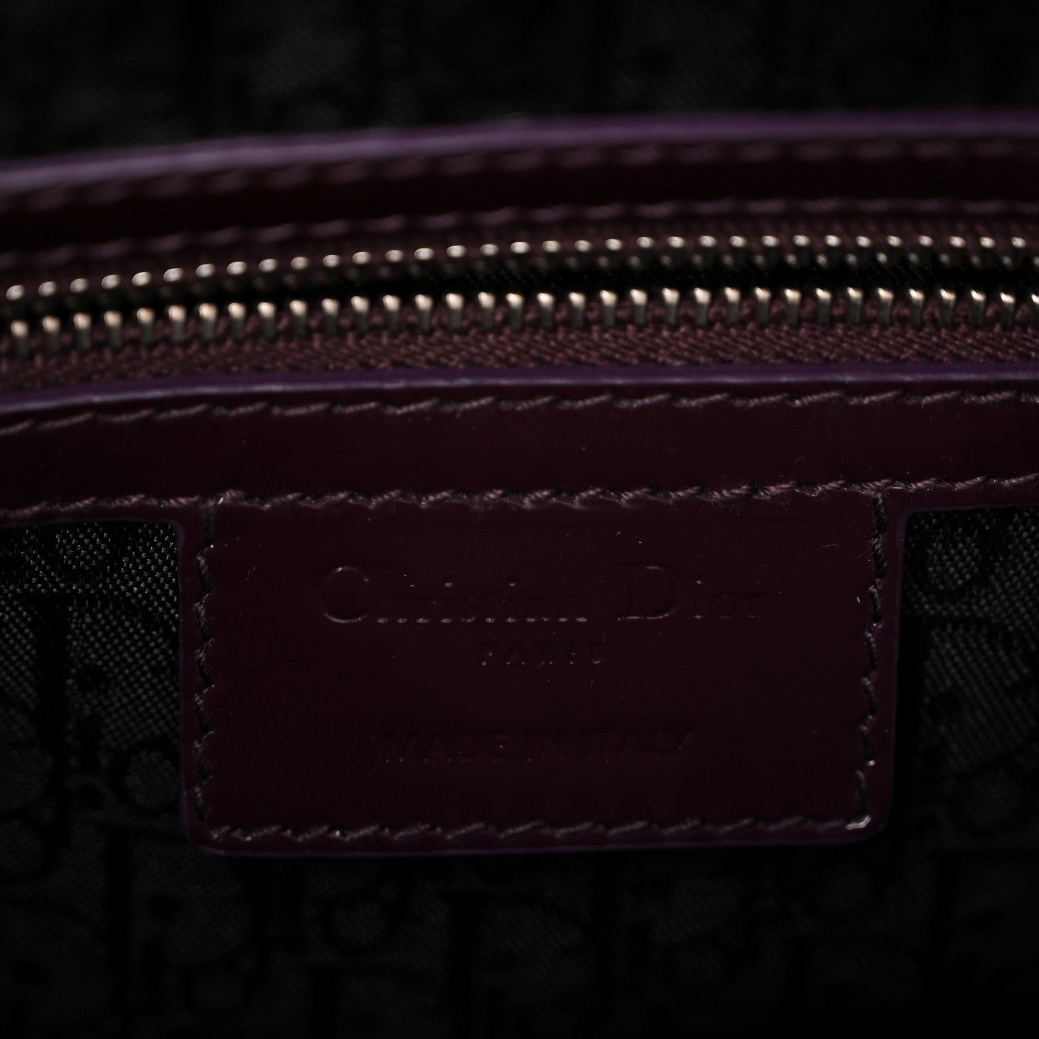 Christian Dior Patent Cannage Large Lady Dior Violet Purple 6 of 10