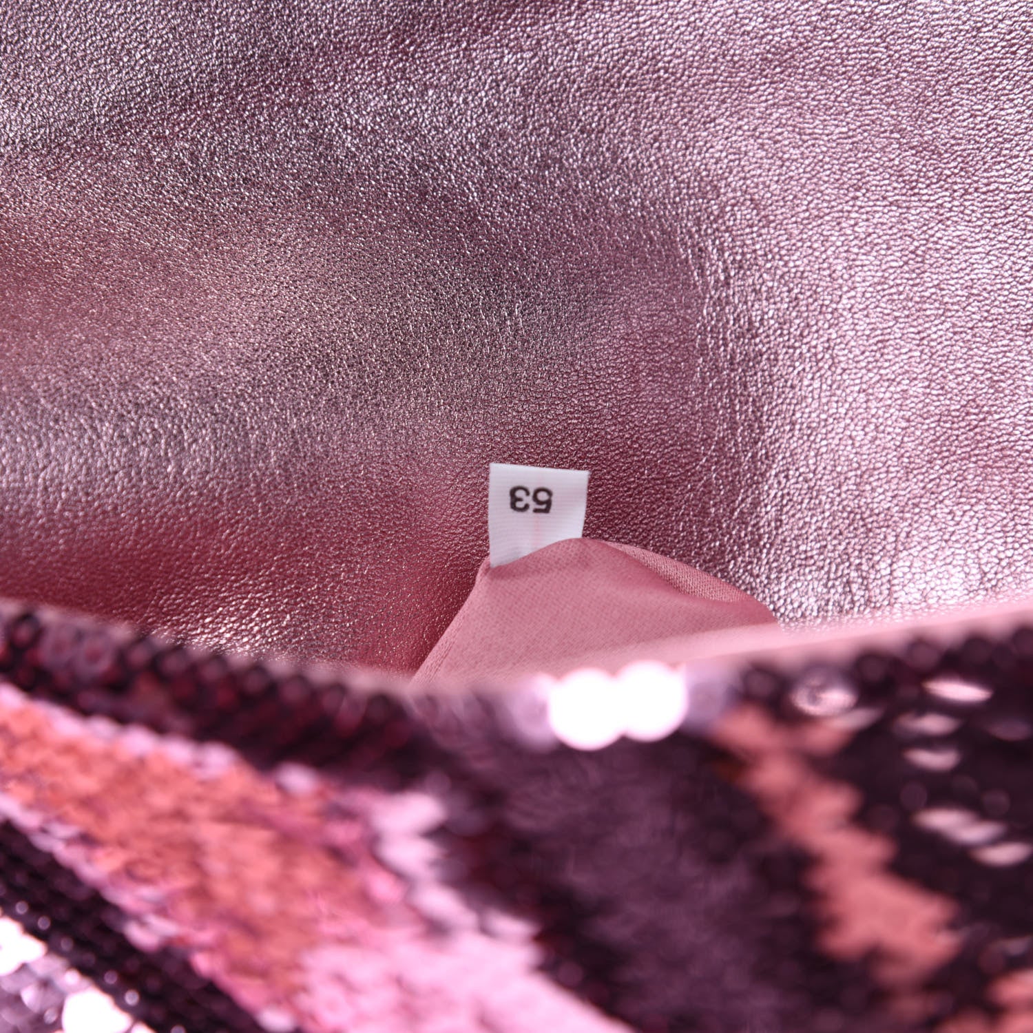 Miu Miu Paillettes Sequin Flap Rosa 10 of 11