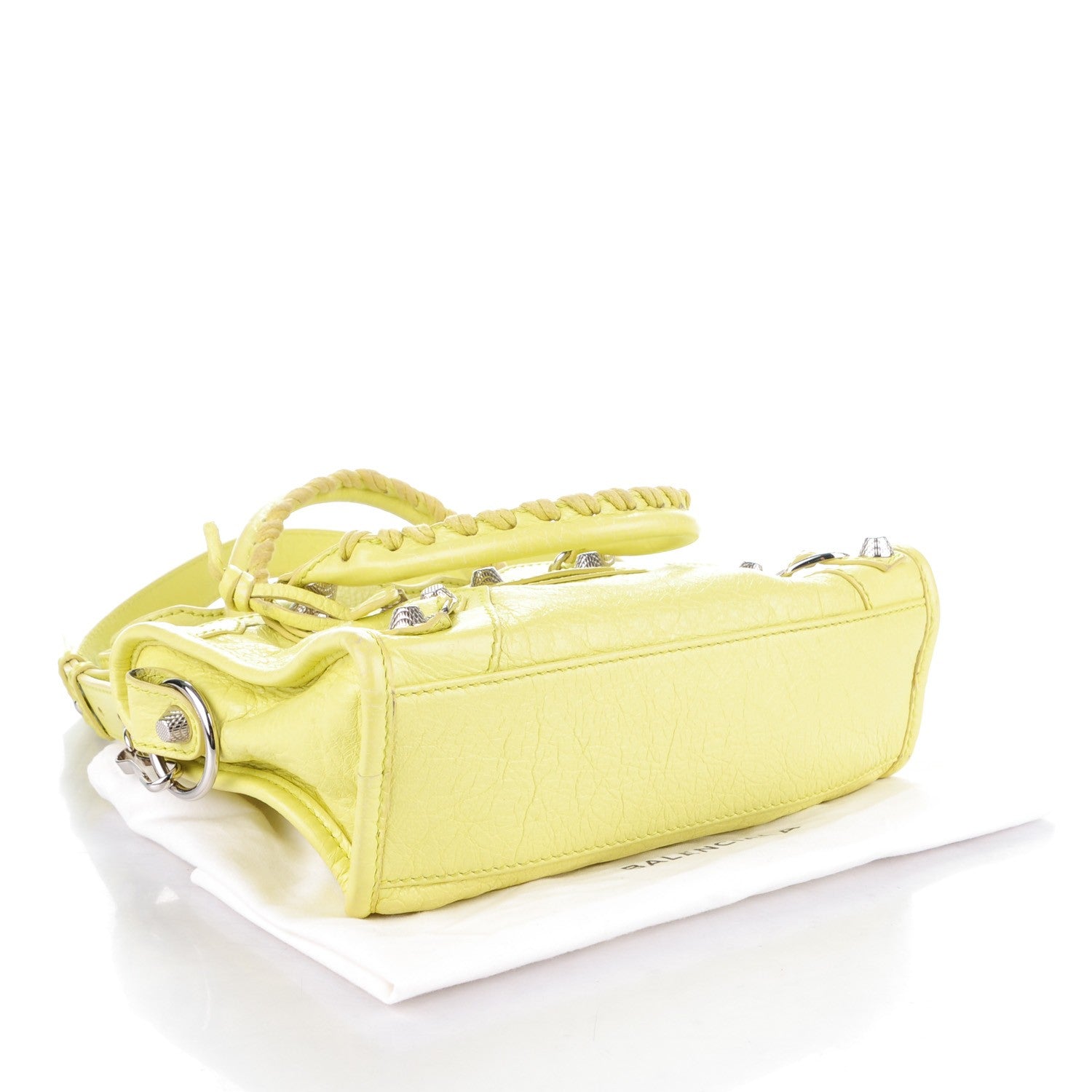 Balenciaga Agneau Giant 12 Silver Hardware Mini City Jaune Citronnade 4 of 8