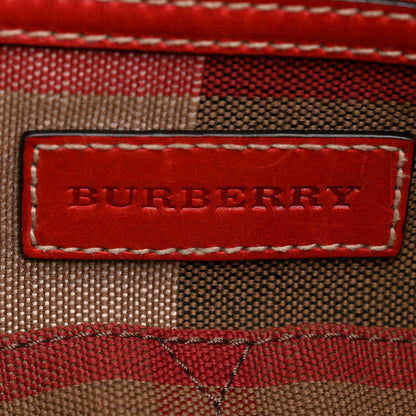 Burberry Canvas Mega Check Medium Susanna Hobo Cadmium Red 7 of 15