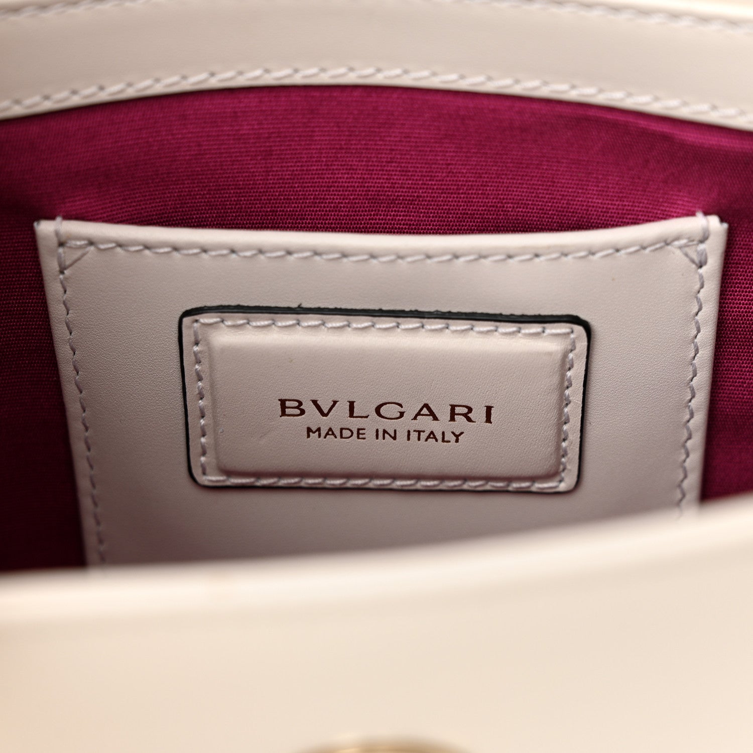 Bulgari Calfskin Serpenti Forever Shoulder Bag White 6 of 12