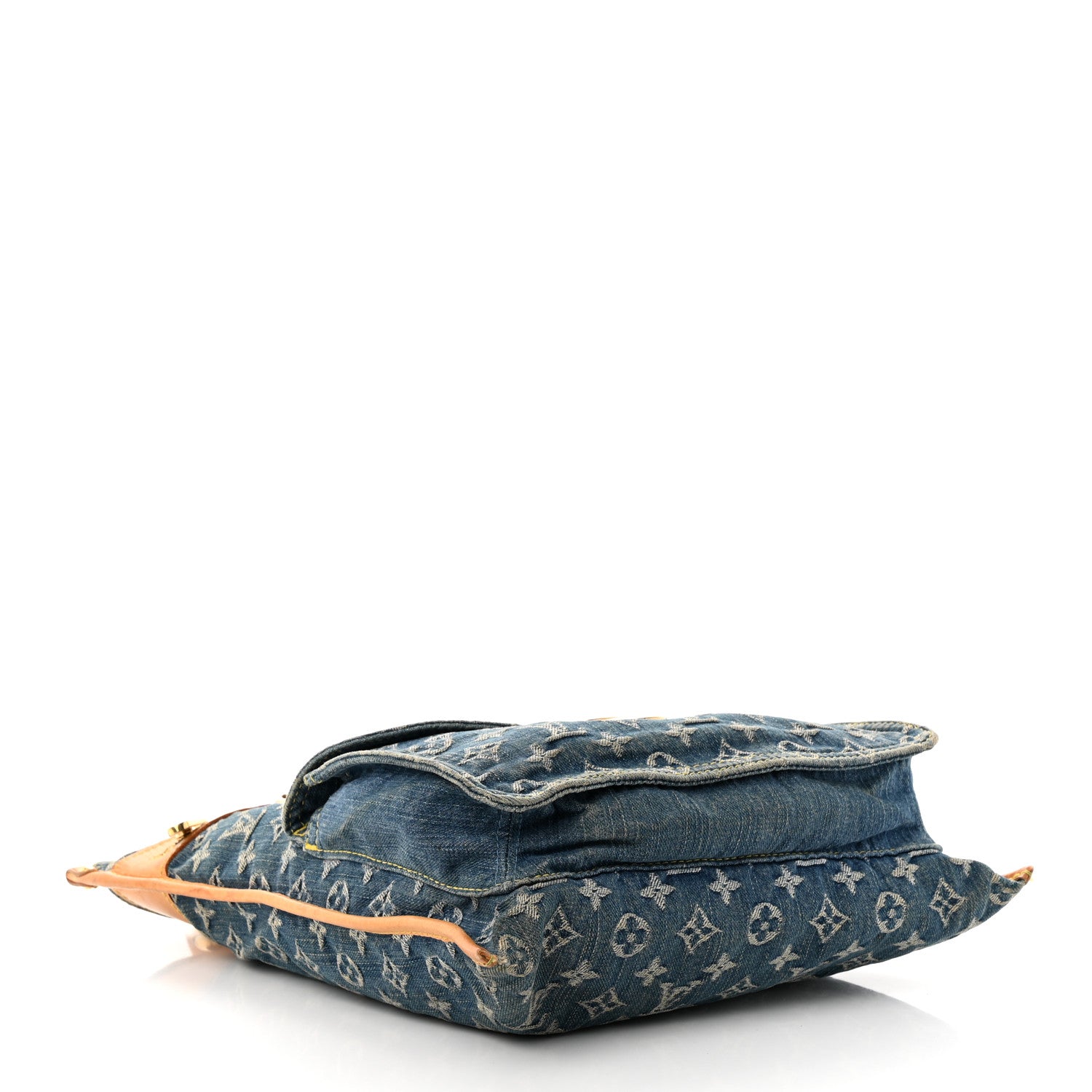 Louis Vuitton Monogram Denim Sac Plat Blue 4 of 11