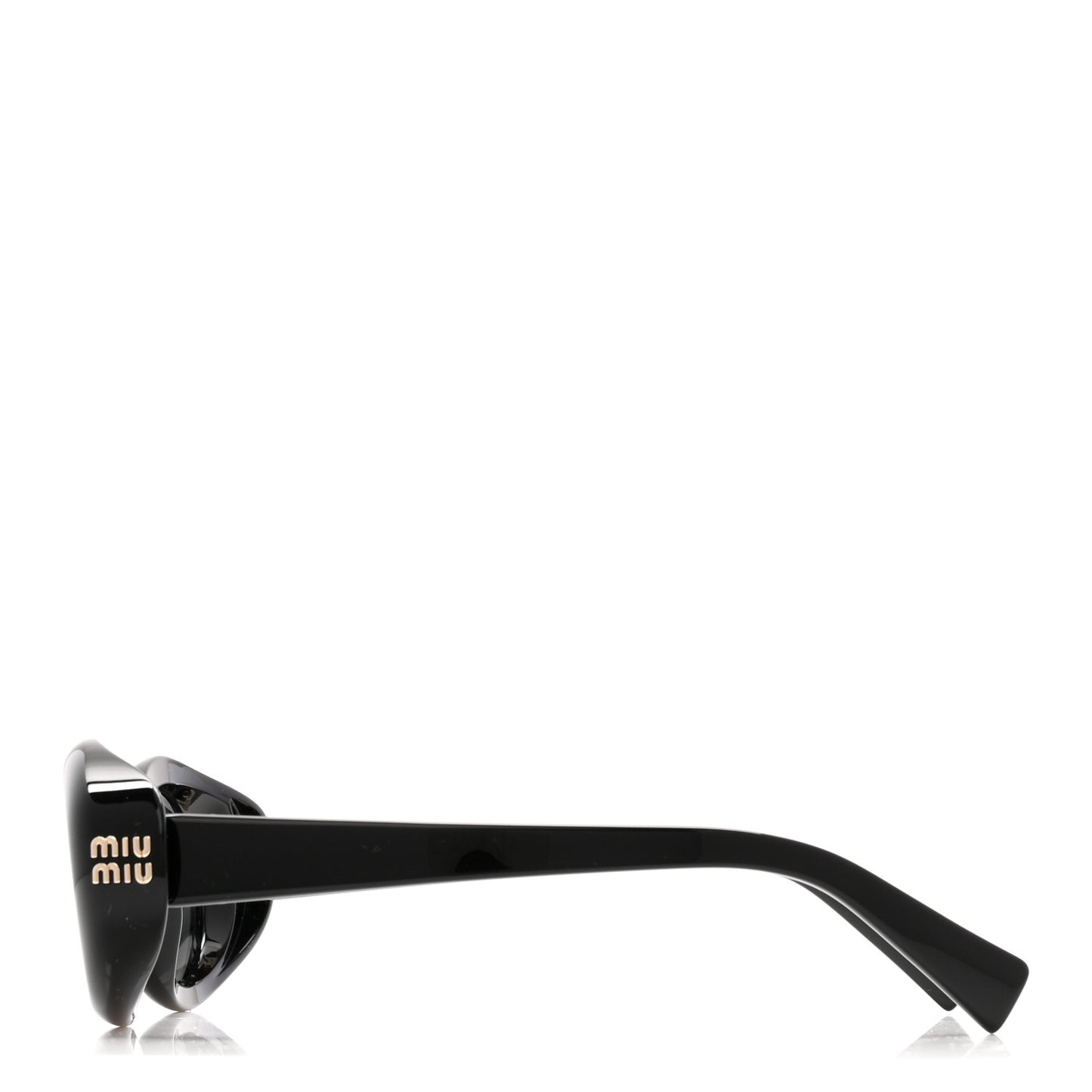Acetate Oval Reverie Sunglasses SMU B09 Black