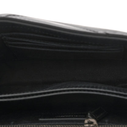 Saint Laurent SAINT LAURENT Calfskin Y Quilted Monogram Toy Loulou Crossbody Bag Black 4 of 10